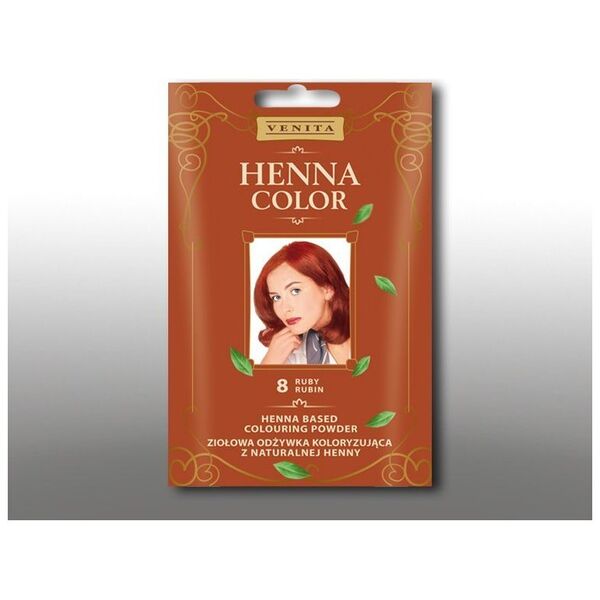 Venita Ziołowa odżywka koloryzująca Henna Color 30g 8 rubin