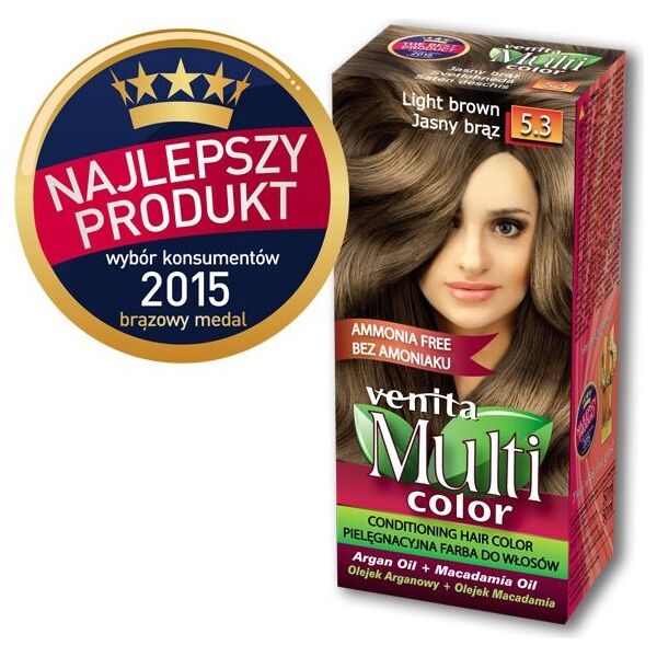 Venita Farba bez amoniaku Multi Color 5.3 jasny brąz