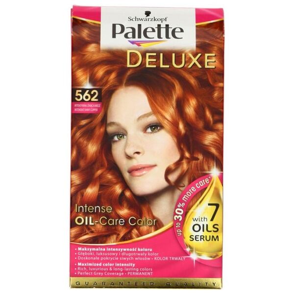 Schwarzkopf PALETTE Deluxe 562 intensywna lśniąca miedź