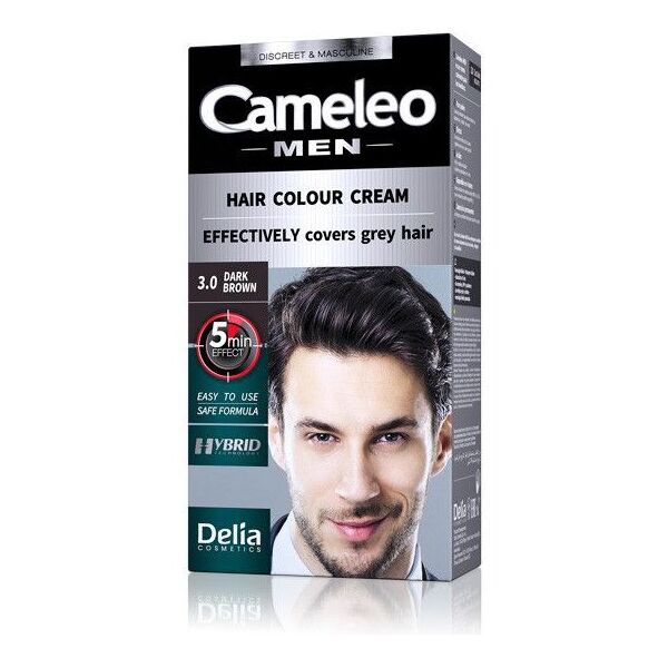 Delia Cosmetics Cameleo Men Hair Colour Cream farba do włosów 3.0 Dark Brown 30ml