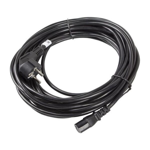 Kabel zasilający Lanberg CEE 7/7 - IEC 320 C13, 10m, czarny (CA-C13C-11CC-0100-BK)