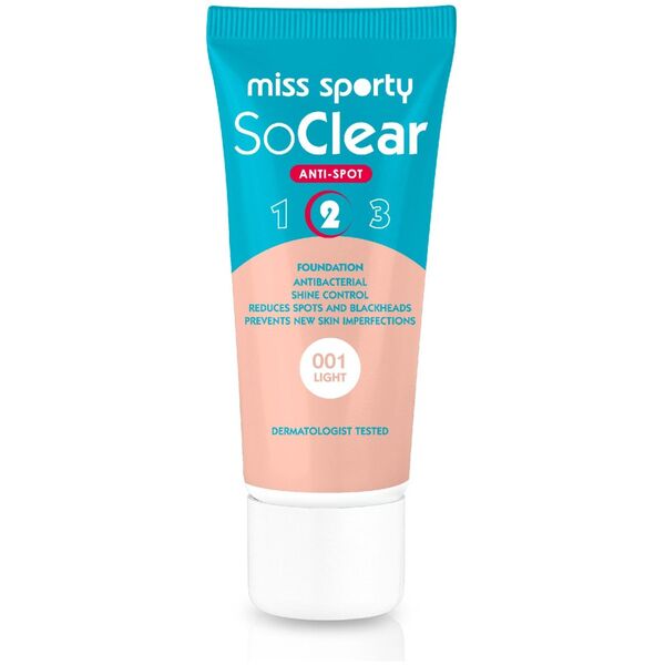 Miss Sporty So Clear Anti-Spot 2 podkład maskujący niedoskonałości 001 Light 30ml
