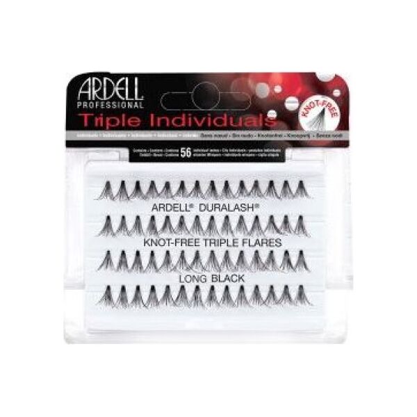 Ardell Triple Individuals zestaw 56 kępek rzęs Long Black