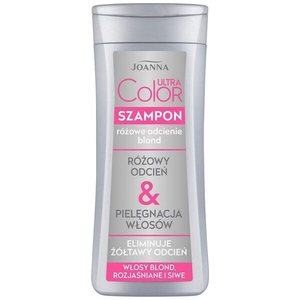 Joanna Ultra Color System Szampon różowy do włosów blond, rozjaśnionych i siwych 200ml