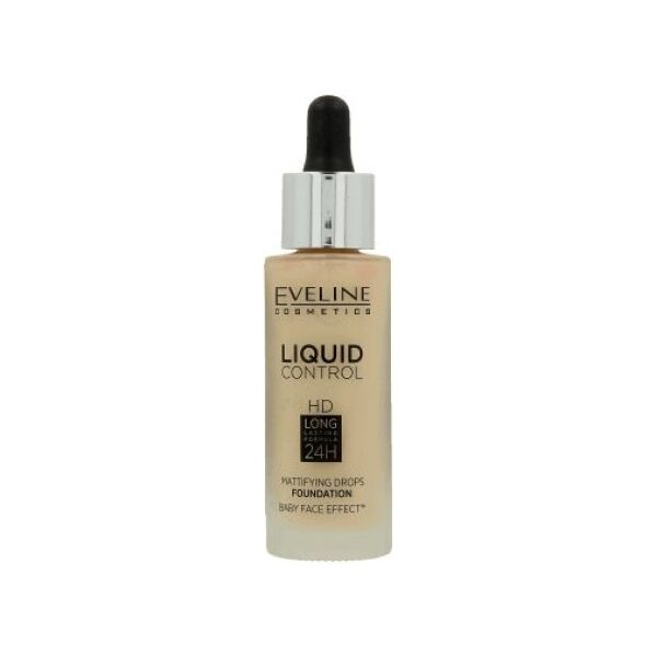 Eveline Liquid Control HD Podkład do twarzy z dropperem nr 015 Light Vanilla 32ml