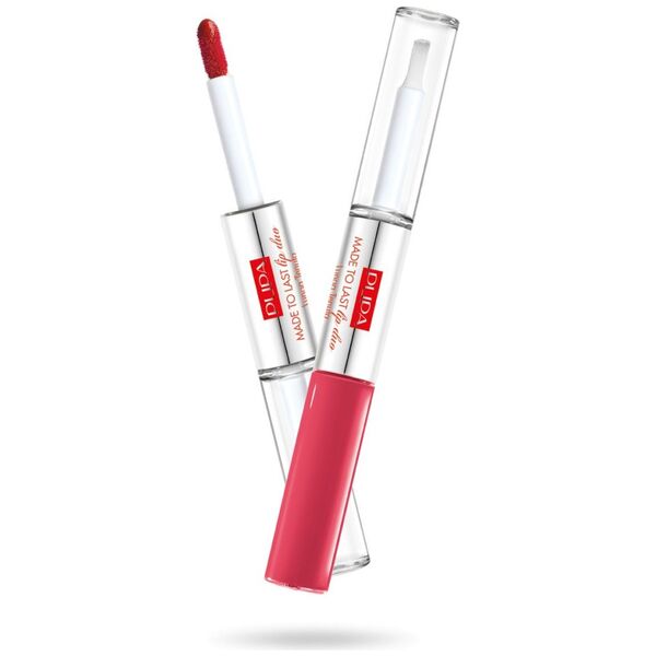Pupa Made To Last Lip Duo Liquid Lip Colour Colour & Topcoat Waterproof Long Lasting wodoodporna pomadka w płynie i błyszczyk 007 2x4ml