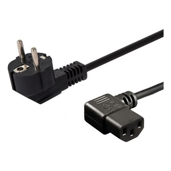 Kabel zasilający Savio SAVIO Schuko męski kątowy - IEC C13, 1,2m (CL-115)