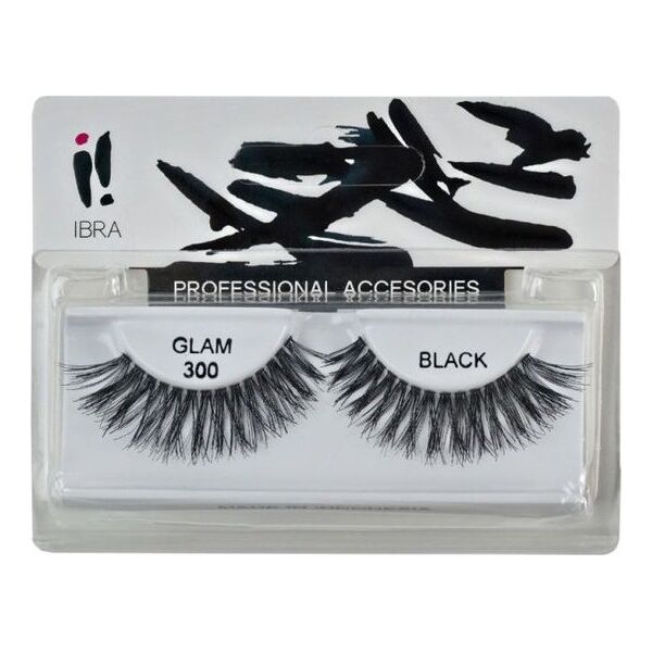 Ibra IBRA_Para sztucznych rzęs na pasku Glam 300 Black