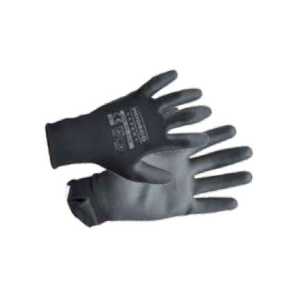 Modeco Rękawice poliestrowe powlekane nitrylem czarnym rozmiar 10“ 1 para - MN-06-220
