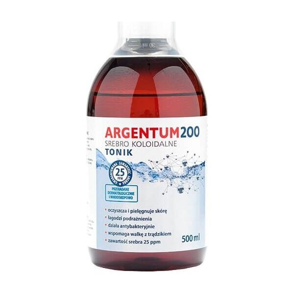 Aura Herbals Tonik do twarzy Argentum 200 25PPM Srebro Koloidalne 500ml