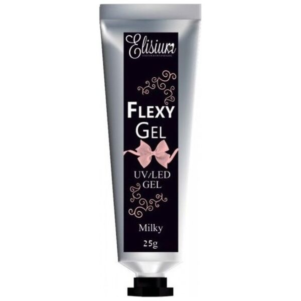 Elisium Flexy Gel żel do przedłużania paznokci Milky 25g