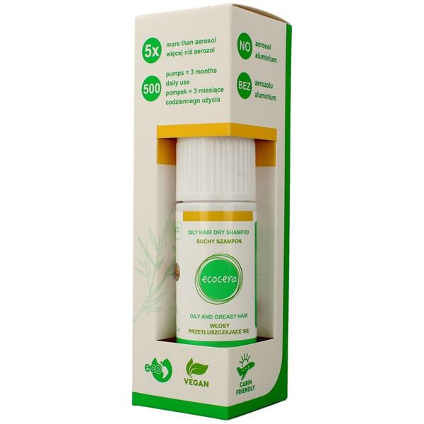 Ecocera  Suchy szampon do włosów przetłuszczających się 15g