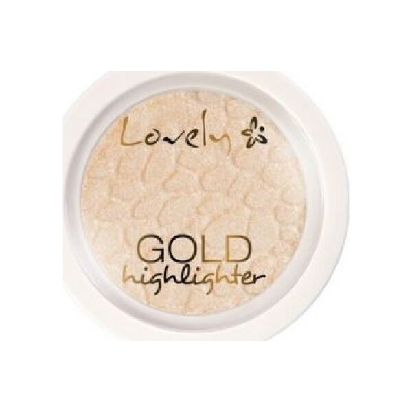 Lovely LOVELY_Gold Highlighter rozświetlający puder do twarzy