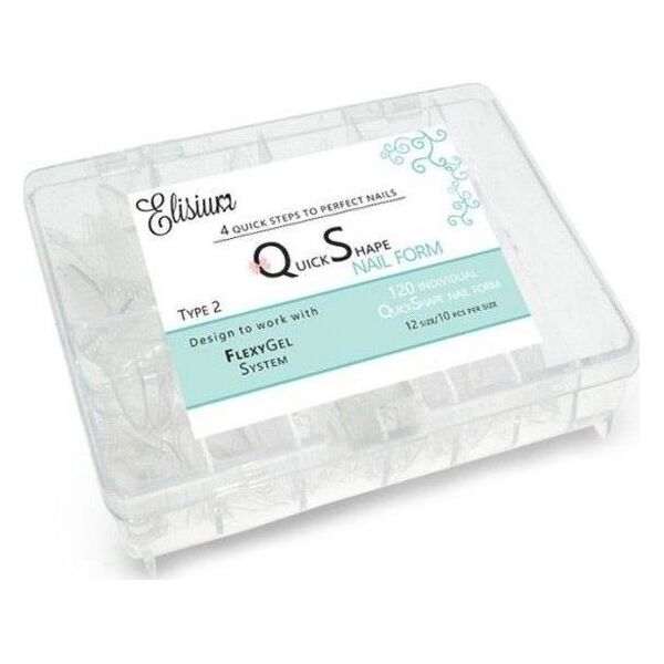 Elisium Quick Shape Nail Form Type2 formy do przedłużania paznokci 120 szt.