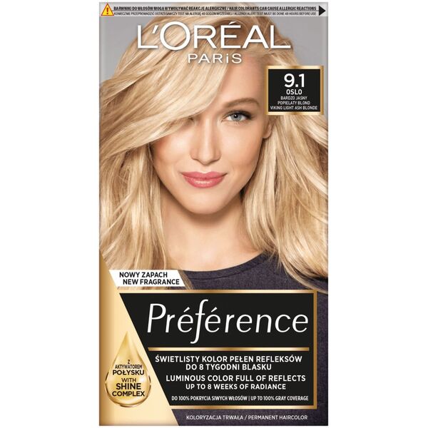 L’Oreal Paris Farba Recital Preference Z Bardzo Jasny Blond Popielaty