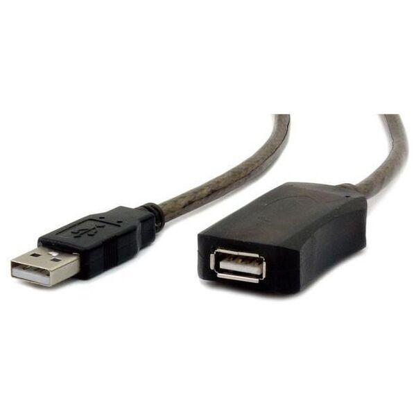 Kabel USB Gembird USB-A - 5 m Czarny (UAE-01-5M)