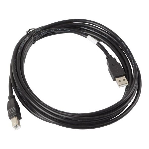 Kabel USB Lanberg USB-A - USB-B 3 m Czarny (CA-USBA-10CC-0030-BK)