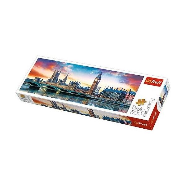 Trefl Puzzle, 500 elementów. Panorama - Big Ben i Pałac Westminsterski (GXP-645443)