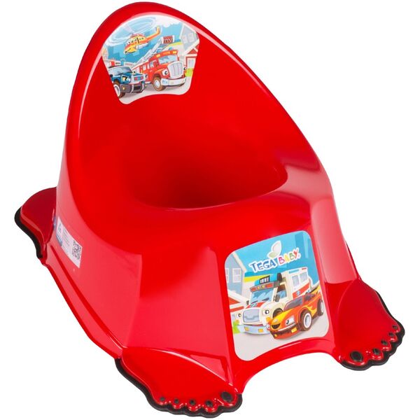 Tega Baby Nocnik antypoślizgowy Auta - czerwony (CS-001-121)