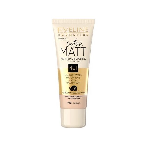 Eveline Satin Matt 4w1 102 Vanilla 30ml