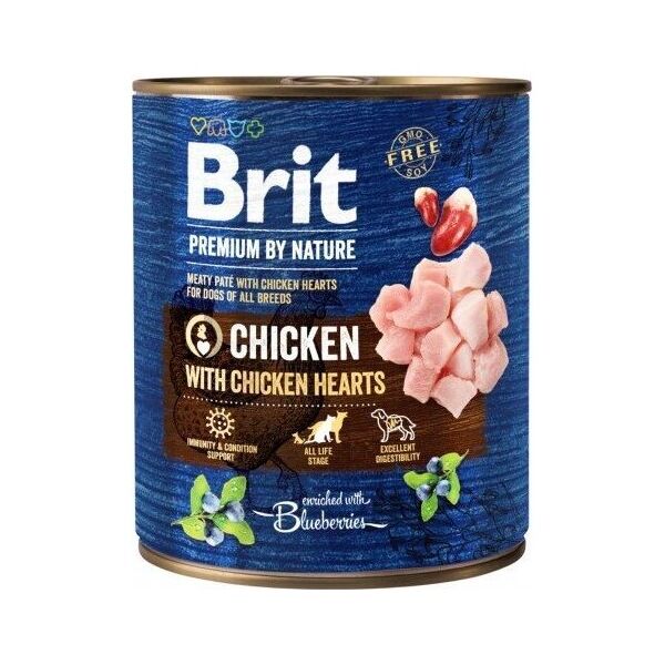Brit Brit Premium By Nature Chicken & Hearts puszka 800g