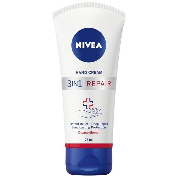 Nivea Krem do rąk Hand Cream 3w1 Repair odbudowujący 75ml