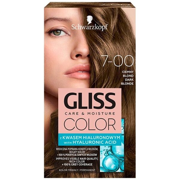 Schwarzkopf Gliss Color nr 7-00 ciemny blond