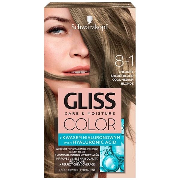 Schwarzkopf Gliss Color nr 8-1 chłodny średni blond