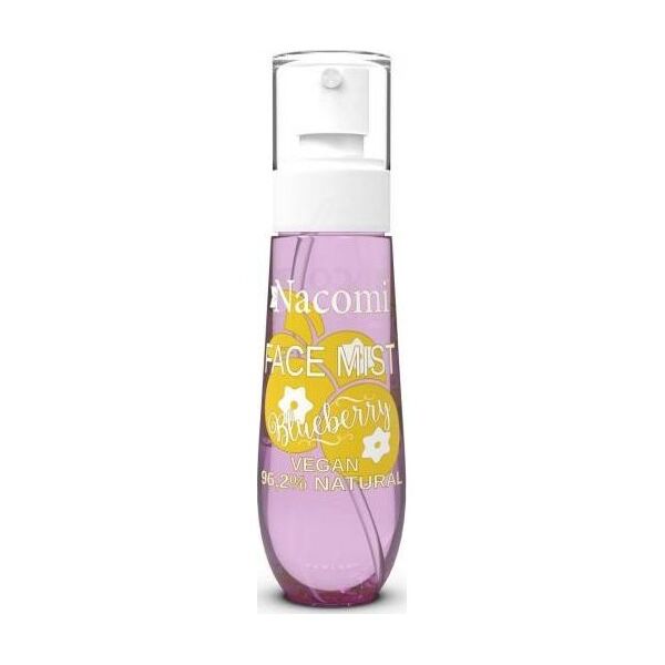 Nacomi Face Mist Vegan Natural Bluberry mgiełka do ciała i twarzy o zapachu Borówki 80ml
