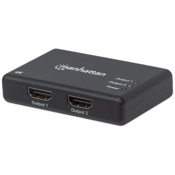 Manhattan Manhattan 4K 2-Port HDMI-Splitter 4K@30Hz Netzteil schwarz