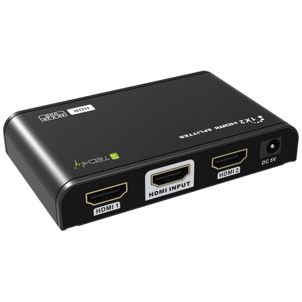 Techly Techly HDMI2.0 Splitter 4K 2 Port, HDR, 4K2K 60Hz