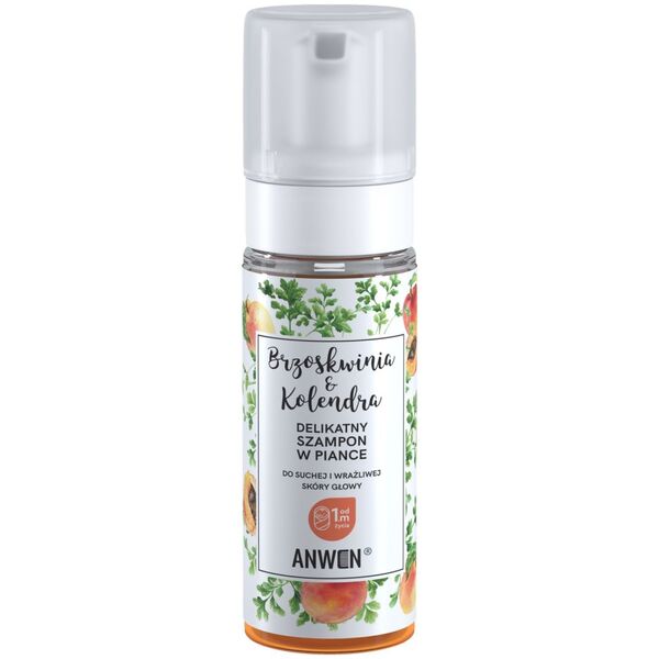 Anwen Szampon w piance Brzoskwinia&Kolendra 170ml