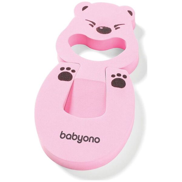 BabyOno Zabezpieczenie do mebli, drzwi różowy misiu BabyOno