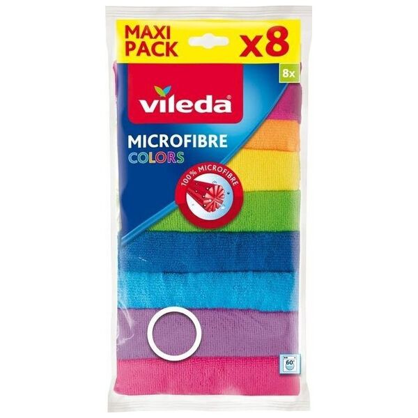 Vileda Ściereczka z mikrofibry kolor 8 szt.