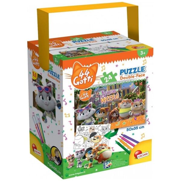 Lisciani Puzzle z rączką 24 44 Koty 2