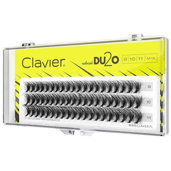 Clavier CLAVIER_DU2O Double Volume MIX kępki rzęs 9mm,10mm,11mm
