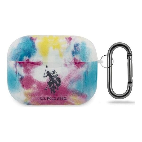 U.S. Polo Assn Etui ochronne USACAPPCUSML Tie & Dye Collection do AirPods Pro niebieskie