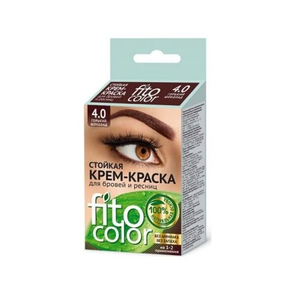 Fitokosmetik Farba do brwi i rzęs kolor gorzka czekolada 2x2ml