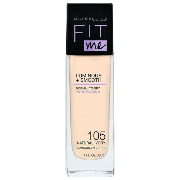 Maybelline  Fit Me Luminous & Smooth Podkład do twarzy 105 Natural Ivory 30 ml