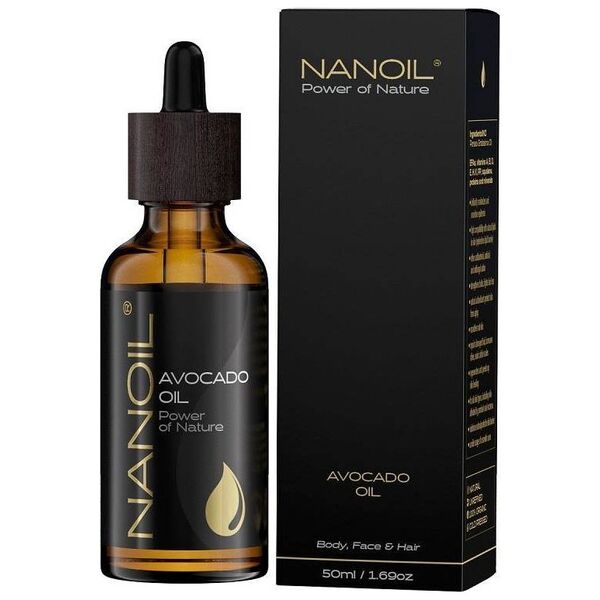 Nanoil Olejek z awokado do pielęgnacji włosów i ciała 50ml