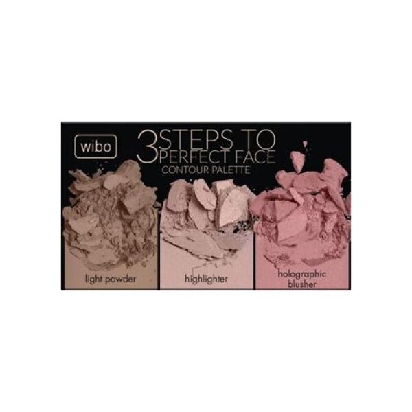 Wibo WIBO_3 Steps to Perfect Face Contour Palette paleta do konturowania twarzy Light 10g
