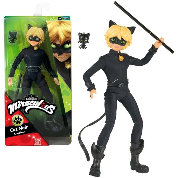 Lalka Miraculous Czarny Kot Cat Noir + akcesoria