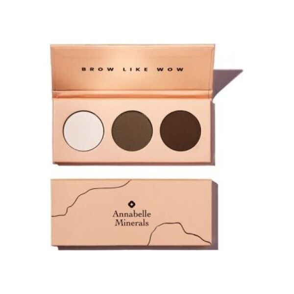 Annabelle Minerals Paleta cieni do brwi BROW LIKE WOW - 3x1,3g