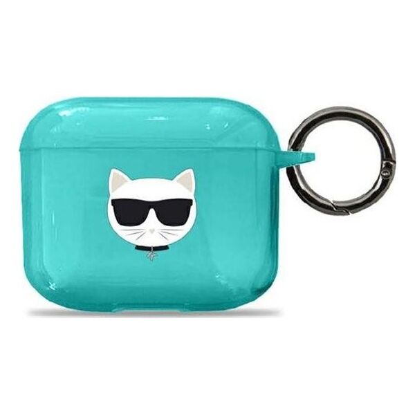 Karl Lagerfeld Etui ochronne KLA3UCHFL Choupette do AirPods 3 niebieskie