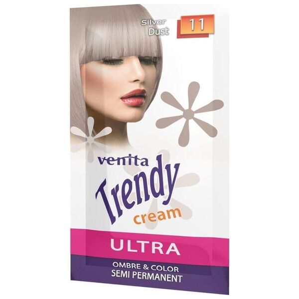 Venita Trendy Cream Ultra krem do koloryzacji włosów 11 Silver Dust 35ml
