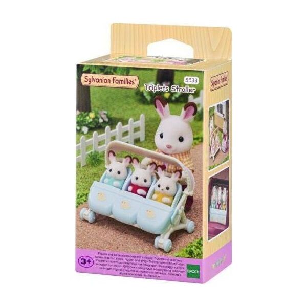Figurka Epoch Sylvanian Families - Spacerówka dla trojaczków (5533)