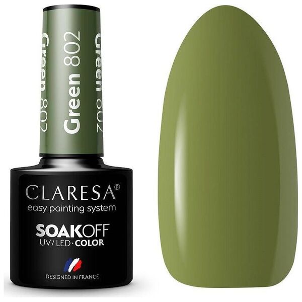 Claresa Claresa Soak Off UV/LED Green lakier hybrydowy 802 5g