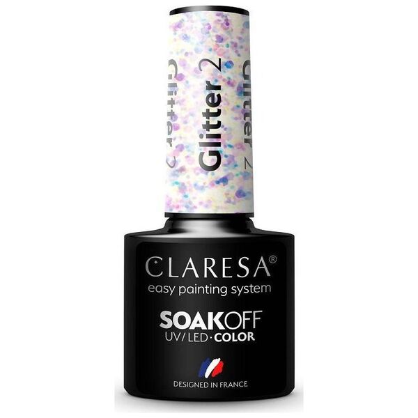 Claresa Claresa Soak Off UV/LED Glitter lakier hybrydowy 2 5g