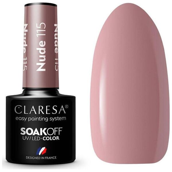 Claresa Claresa Soak Off UV/LED Nude lakier hybrydowy 115 5g