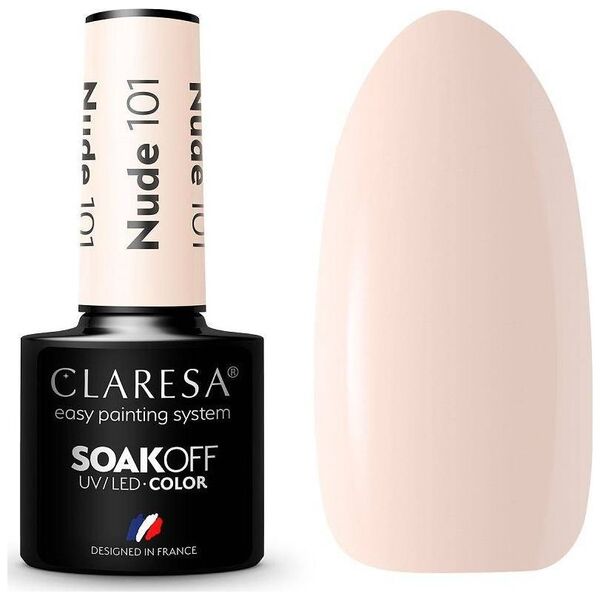 Claresa Claresa Soak Off UV/LED Nude lakier hybrydowy 101 5g
